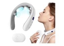 Neck Massager with Heat, Electric Pulse Neck Massager for Pain Relief, Wirele...