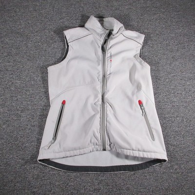 Musto Evolution Vest Womens US 8 UK 12 EU 40 Gray Softshell Fleece Lined Zip