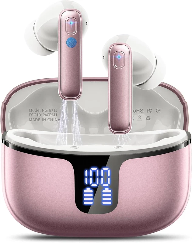 Bluetooth 5.3 earbud set with 4 ENC mics