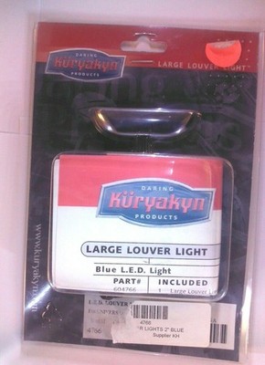 KURYAKYN 12 Volt Large Louver Blue Light 2in LED 4766 Honda UNIVERSAL