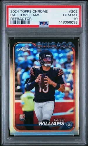 2024 Topps Chrome - Rookies Caleb Williams #202 Refractor (RC)