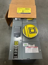 Square D EZM114-125 800 Amp Bus 4-Gang 125A EZM Meter Pak Stack Socket