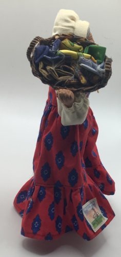 Terracotta Old Woman w/Wicker Basket South East French Region Titled Provençe - Picture 4 of 10