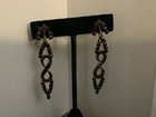 Antique  Victorian Stunning Long Garnet Earrings — photo 3