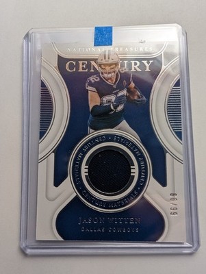 2021 Panini National Treasures Jason Witten No. CM-JAW 66/99 Century Materials