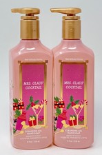 2 NEW BATH BODY WORKS MRS CLAUS COCKTAIL CLEANSING GEL HAND SOAP WASH 8OZ PUMP