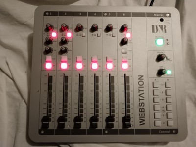 D&R Webstation Broadcast Mixer | Professionelles 6-Kanal Radio / Podcast Konsole