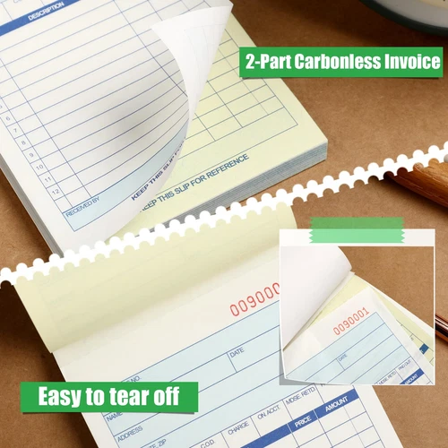 Sales Order Books 2 Part Carbonless (White/Canary Yellow) Receipt with Carbon... - Picture 4 of 6