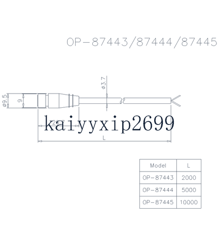 1pcs KEYENCE OP-87444 NEW 5M CABLE - Picture 3 of 3