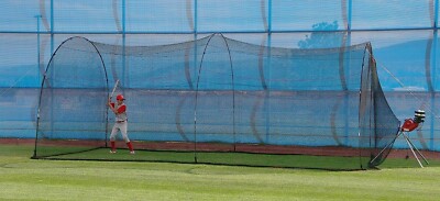 HEATER SPORTS PowerAlley Baseball and Softball Batting Cage Net and Frame
