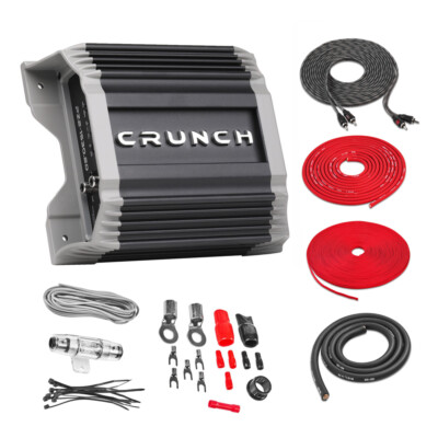 Crunch PZ2-1530.2D | 1500W RMS Monoblock Amplifier with Amp Kit