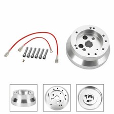 5 6 Hole Steering Wheel Aluminum Short Hub Adapter For Ididit Gm Truck Chevy
