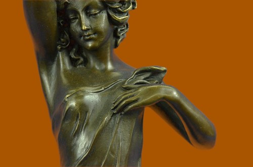 Signed Original Sexy Erotic Nude Girl Hot Cast Bronze Figurine Statue Sculpture - 第 7/10 張圖片