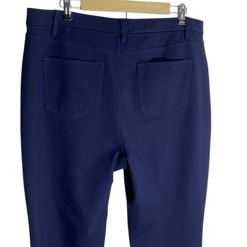 Talbots Pants Womens 20W Soho 5-Pocket Straight Leg Navy Blue Stretch Office - Picture 8 of 10