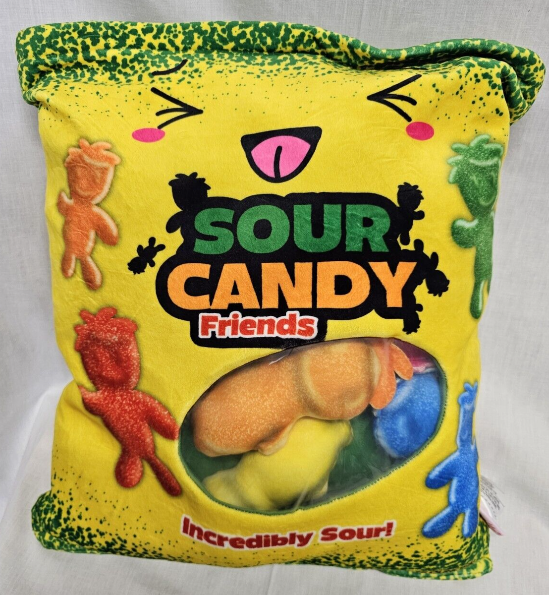 SOUR PATCH Kids 人形型ストレージバスケット Red Sour Patch Kids Sign Character Plastic Rolling Store Display