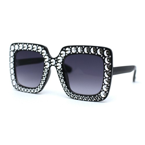 Kids Size Girls Bling Concave Engraving Glitzy Rectangular Butterfly Sunglasses - Picture 18 of 27