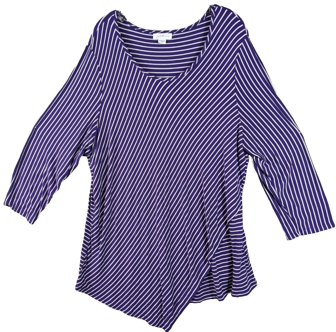Jaclyn Smith Striped Plus Size Tops for Women