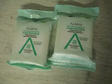  NEW Lot of 2 Almay Clear Complexion Makeup Remover Wipes 25ct Biodegradable