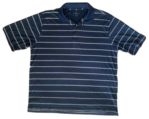 Jack Nicklaus Golden Bear Men's Performance Short Sleeve Golf Shirt Sz XL Navy - 第 2/9 張圖片