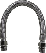 3/4" NPT Male x 20" Long 750&deg;F 450PSI Industrial Compressor Stainless Steel Hose