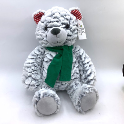 Mary Meyer Plush Frosted Gray Bear Raley's Food for Families w/ tag 14''