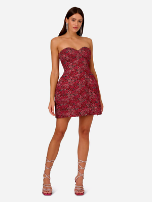 liv foster mini dress LIV FOSTER STRETCH JACQUARD MINI DRESS 6 / DARK IVY