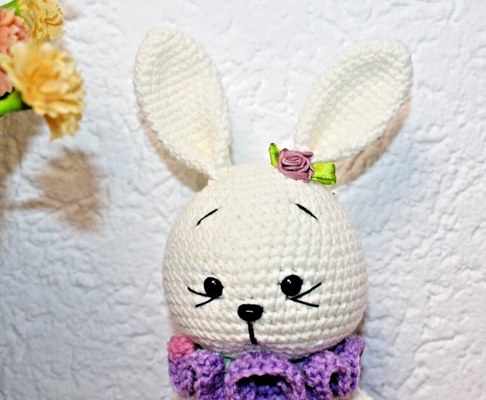 ***Amigurumi gehäkelt Häschen Hase mit Karotte  Handarbeit  Geschenk*** - Bild 2 von 3