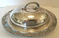 Vintage Old English Reproduction 42 Covered Dish 