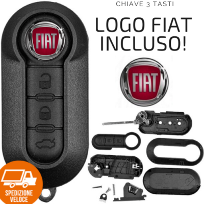 Chiave Telecomando Guscio FIAT 500 500L PUNTO EVO