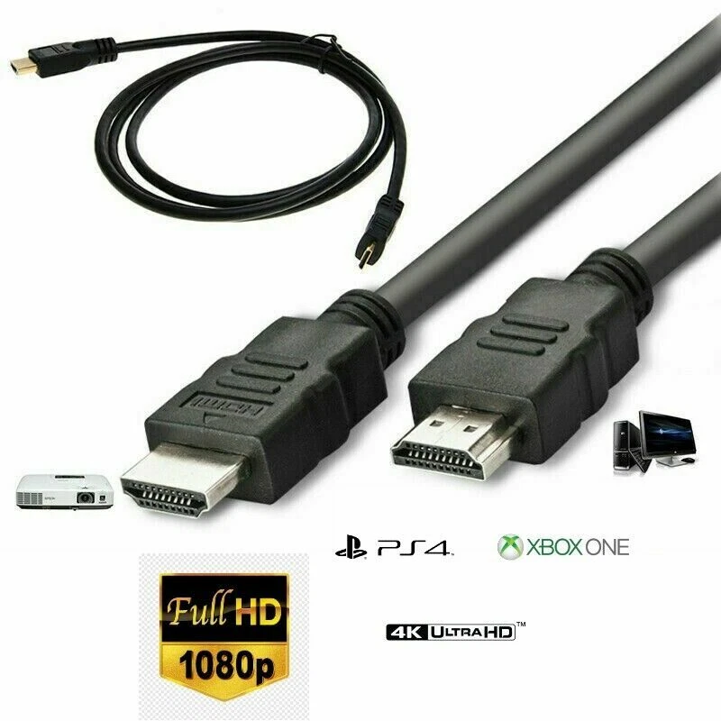 Full HD HDMI Male Male Cable Lead For FREEVIEW BOX SKY TV HD