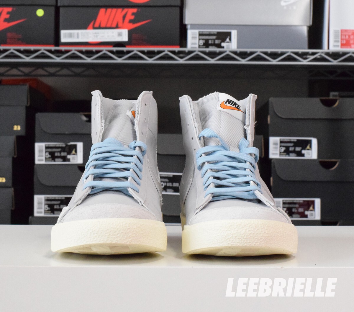 Nike Blazer Mid \'77 PRM Certified Fresh Grey Fog Blue DO9787-001 Men\'s Size 8.5 Nike Blazer Mid  main image 4