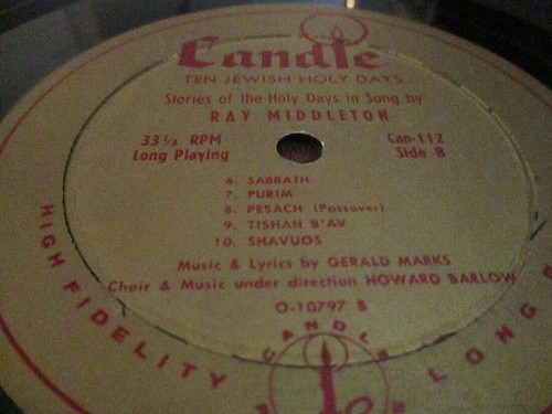 CANDLE LONG PLAY HI-FI RECORDS TEN JEWISH HOLY DAYS - Picture 9 of 12