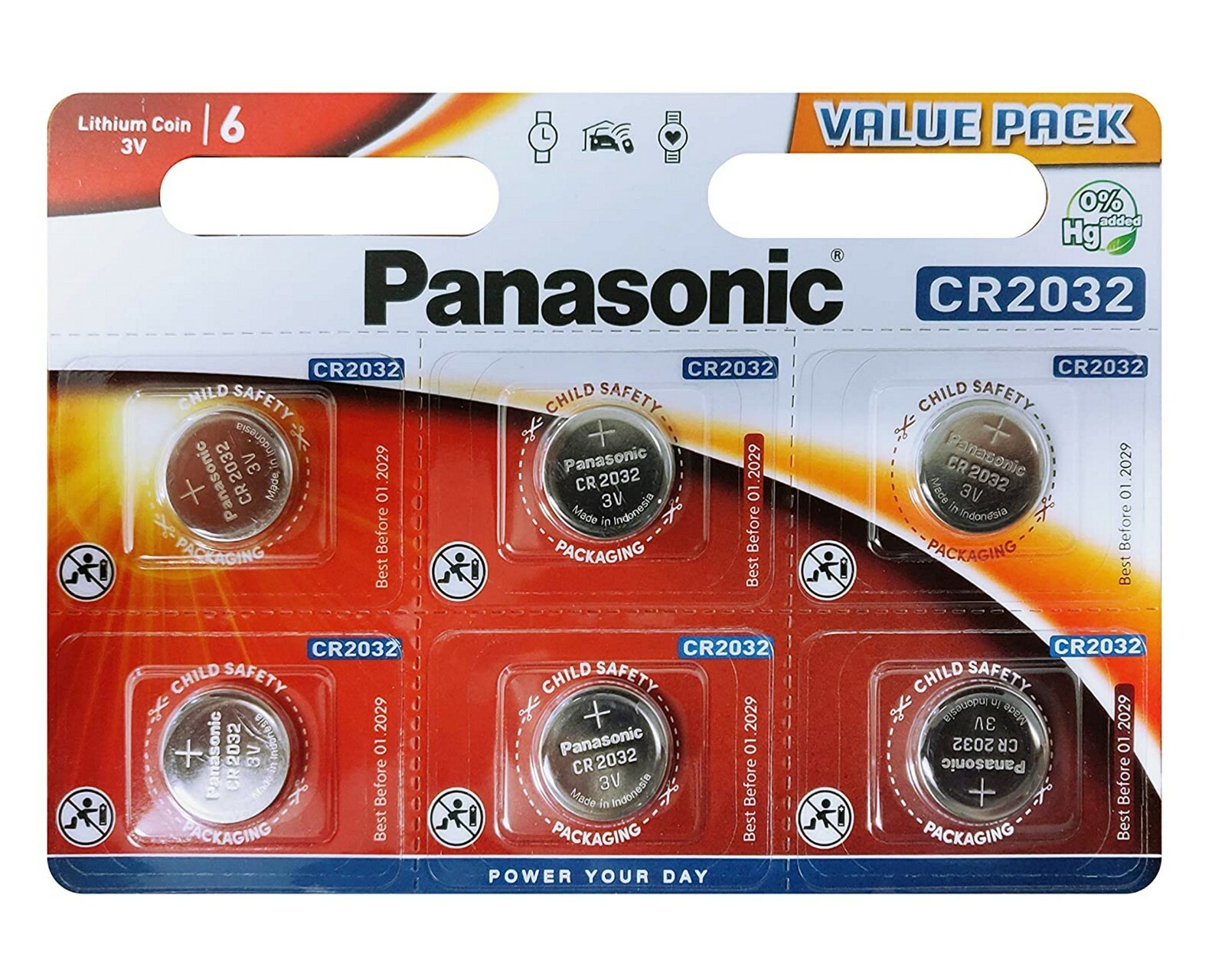 30 Panasonic CR2032 Lithium Coin Cell 2032 3V Battery Car Key Fobs Toys