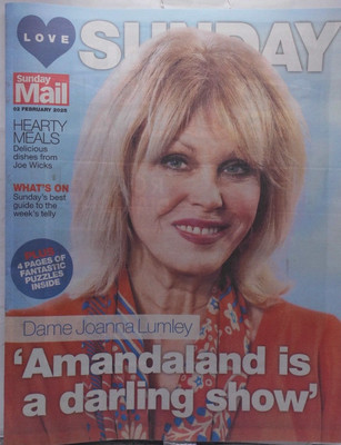 Love Sunday Mail newspaper supplement 2nd February 2025 Dame Joanna Lumley