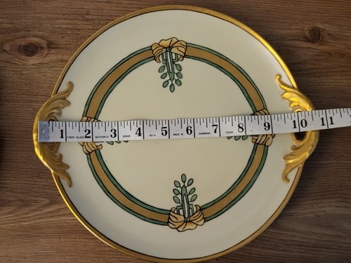 Antique H. Wehinger Plate Gold Handles And Trim 10" - Picture 6 of 6