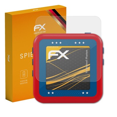 atFoliX 3x Displayfolie für Bushnell Phantom Schutzfolie matt&stoßfest Folie