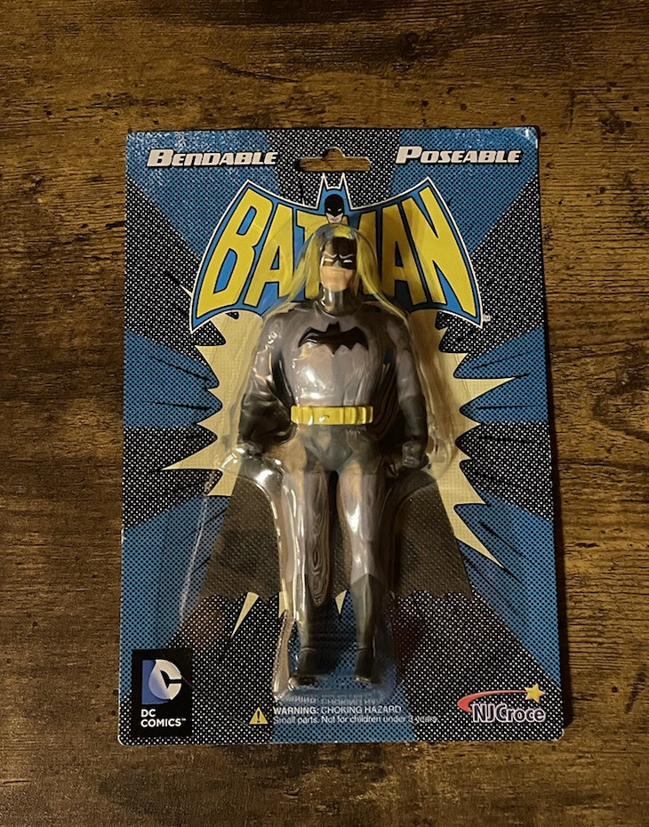 Batman Bendable Posable Action Figure DC Comics Justice League/NJ Croce ...