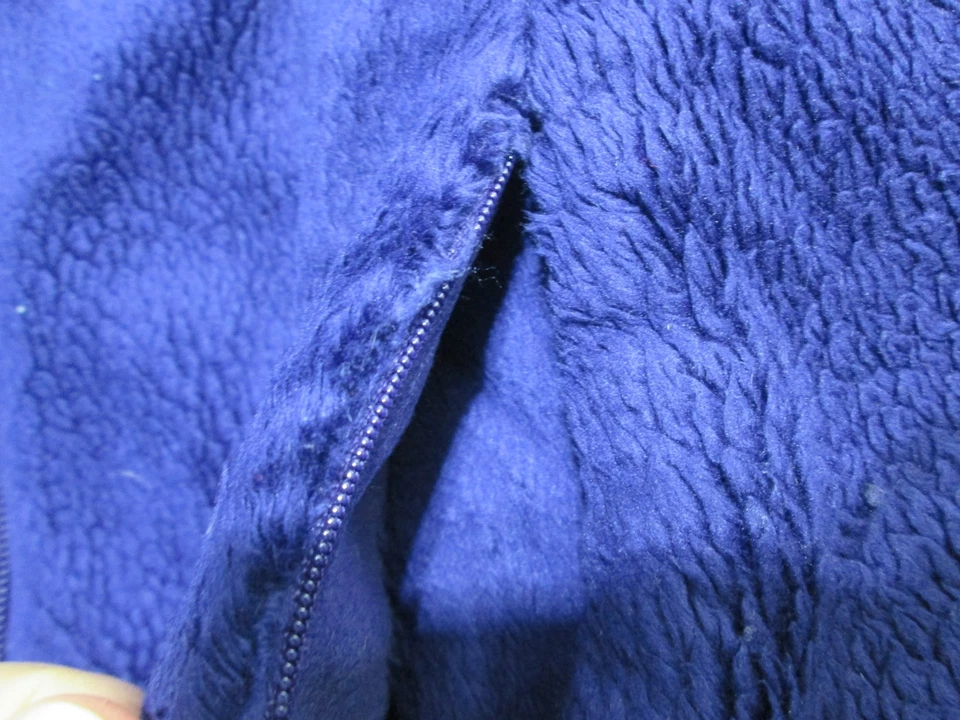 Merrell Womens Size M Faux Fur Jacket Navy Outerwear - Image 4 of 4