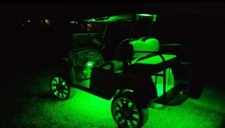 4pc LED GREEN GOLF CART KART NEON UNDERBODY UNDERGLOW LIGHT 12V WATERPROOF SET