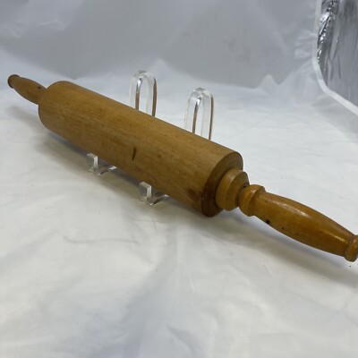 Vintage Primitive Wood Rolling Pin Farmhouse Kitchen 19.25
