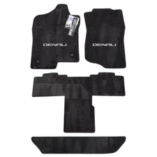 GMC Yukon Denali XL Floor Mats 2007-2014 Ebony Captain Chairs Nice Premium 32oz