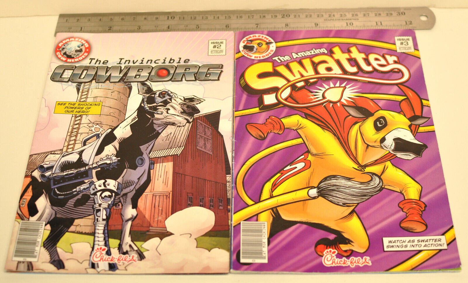 Chick-fil-a, Amazing Cow Heroes Comics Issues #2 and #3 2010-2012