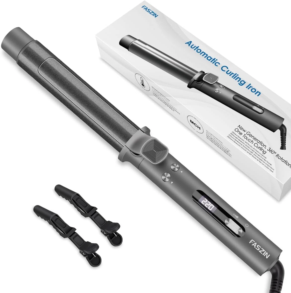 Self top curling tongs