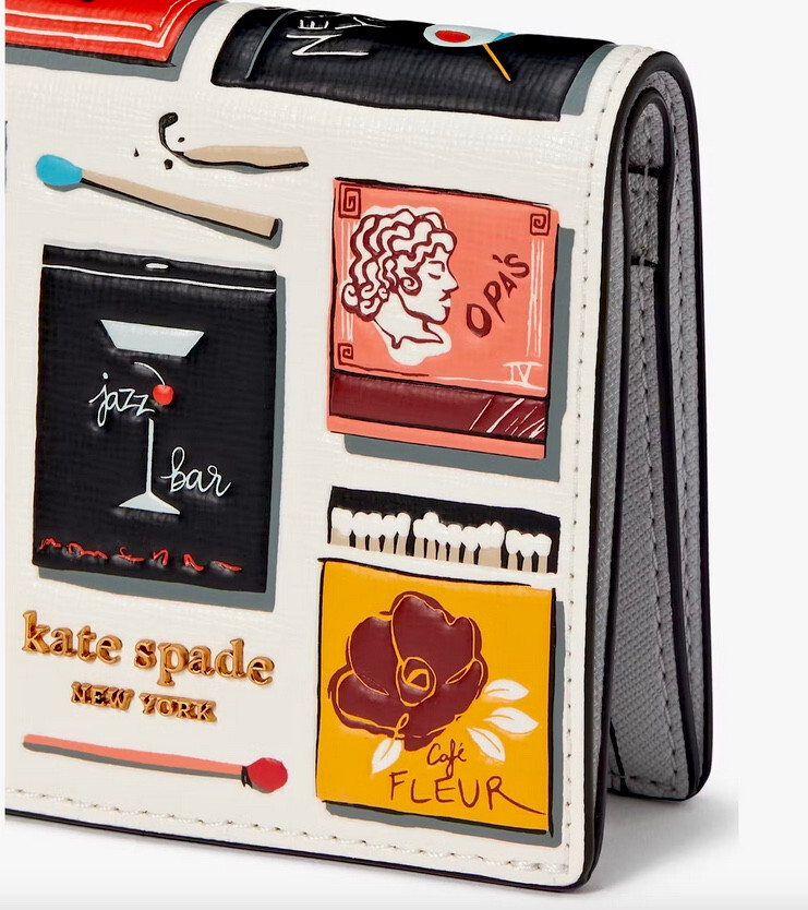 Kate Spade Embossed Leather Matchbox Print Morgan Small