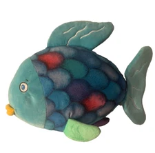Weighted Rainbow Fish with 3 lbs, plush Stuffed Animal, washable buddy