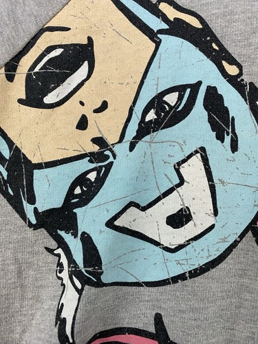 Marvel Cropped Graphic Hooded Short Sleeve Hoodie Women’s Juniors Size Medium - Picture 9 of 14