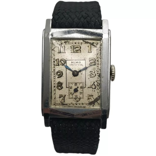 Mimo 25mm x 32mm 1940s Cal mécanique FHF 31 LEBROCANTHEURE MONTRE VINTAGE WATCH - Photo 2 sur 5