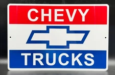 Chevy Trucks Aluminum Tin Sign 12" x 18"