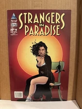 Strangers in Paradise #9 🔥 VG+/FN Very HTF VARIANT ARGENTINA! Abstract Studio
