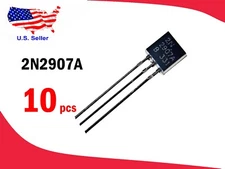 2N2907 (10 pcs) TO-92 600 mA 60V PNP Transistor - Free & Fast shipping